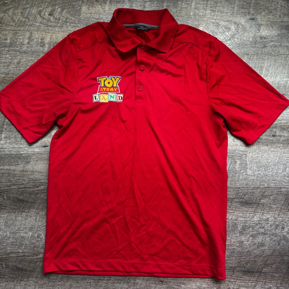 Toy Story Land Disney World Hollywood Studios Cast Member Polo Shirt Red Medium